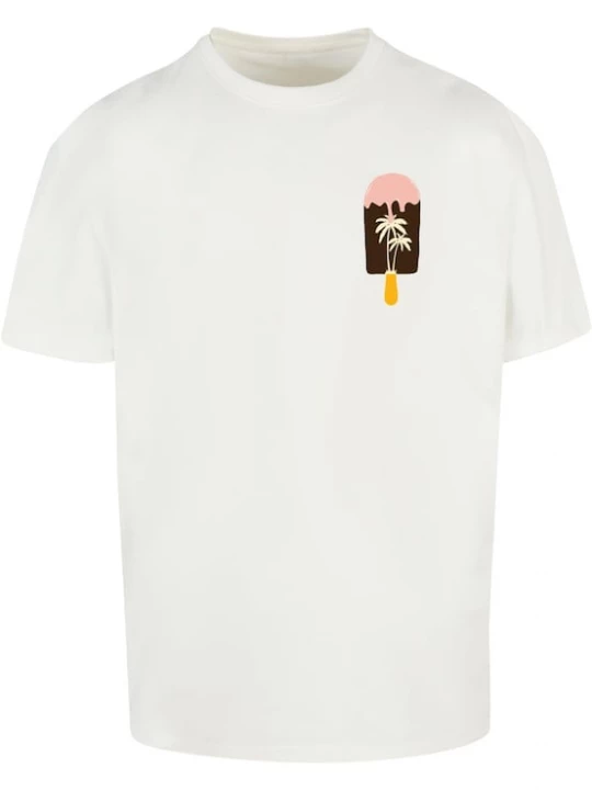 Foto van product Merchcode Shirt 'Summer - Icecream' gemengde kleuren / wit
