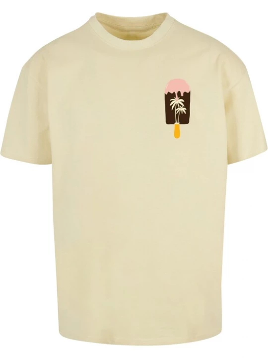 Foto van product Merchcode Shirt 'Summer - Icecream' lichtgeel / oranje / pink / zwart