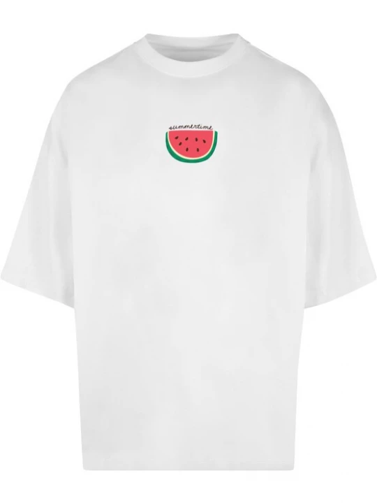 Foto van product Merchcode Shirt 'Summer - Summertime' groen / rood / wit