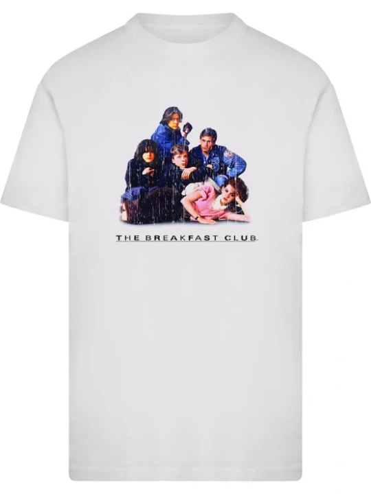 Foto van product Merchcode Shirt 'The Breakfast Club' gemengde kleuren / wit