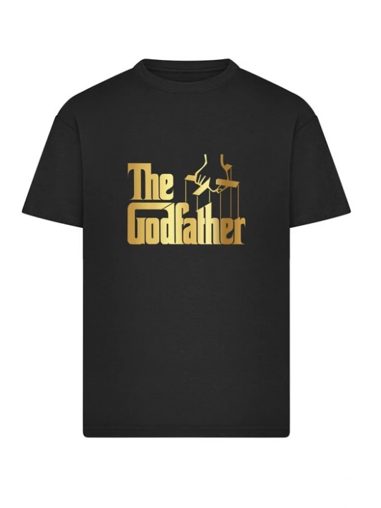 Foto van product Merchcode Shirt 'The Godfather' goud / zwart