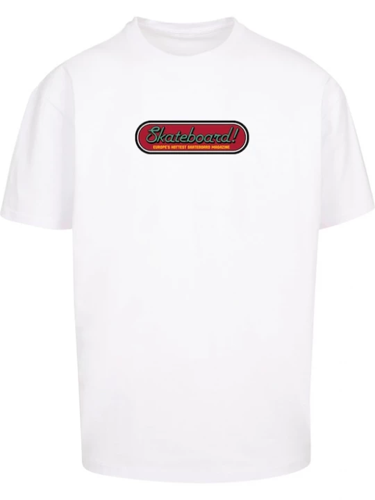 Foto van product Merchcode Shirt 'The Skateboard Magazin Cover No 11' geel / rood / zwart / wit