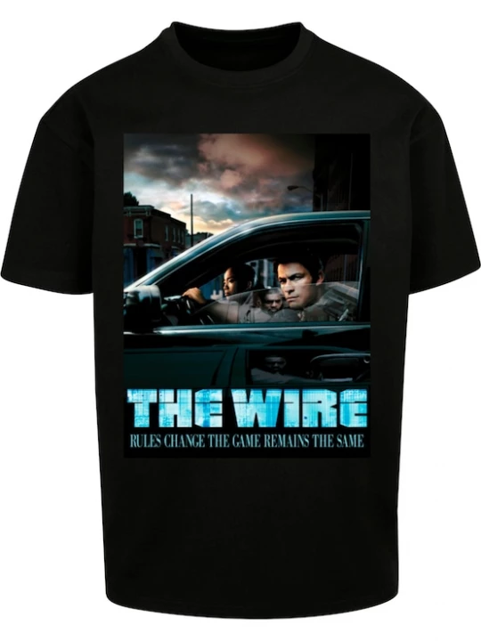 Foto van product Merchcode Shirt 'The Wire Poster' gemengde kleuren / zwart