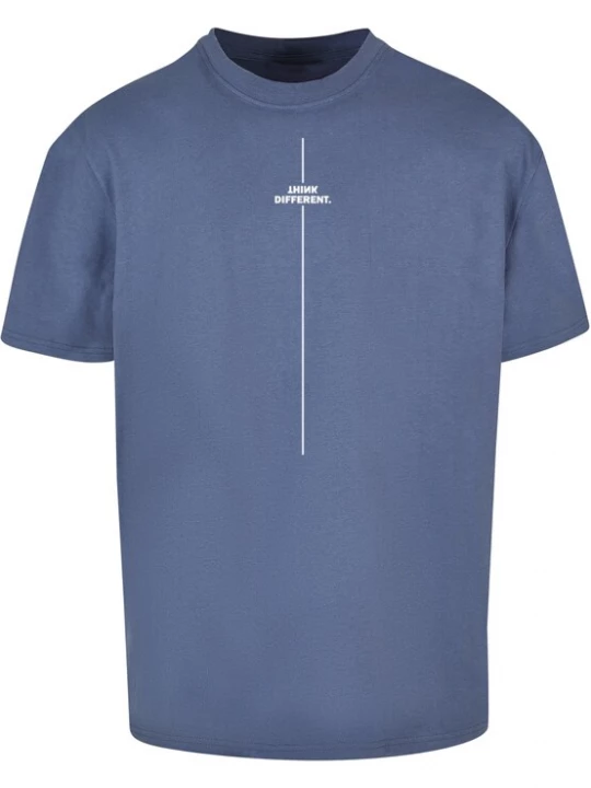 Foto van product Merchcode Shirt 'Think Different' blauw / duifblauw