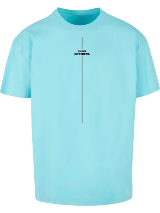 Foto van product Merchcode Shirt 'Think Different' blauw / zwart