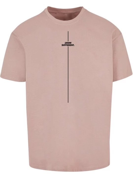 Foto van product Merchcode Shirt 'Think Different' camel / zwart
