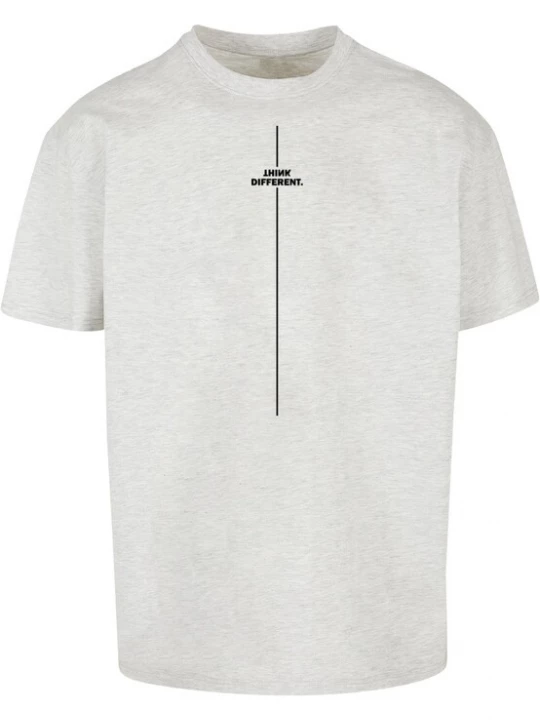 Foto van product Merchcode Shirt 'Think Different' grijs gemêleerd / zwart