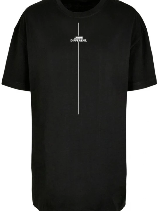 Foto van product Merchcode Shirt 'Think Different' zwart / wit