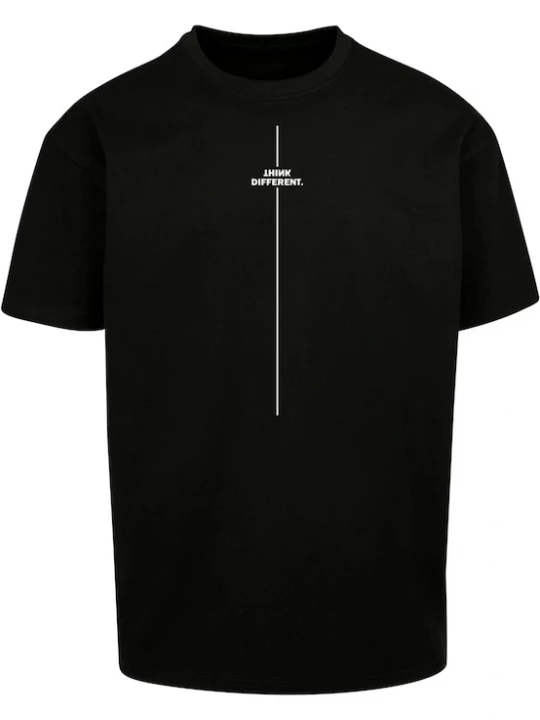 Foto van product Merchcode Shirt 'Think Different' zwart / wit