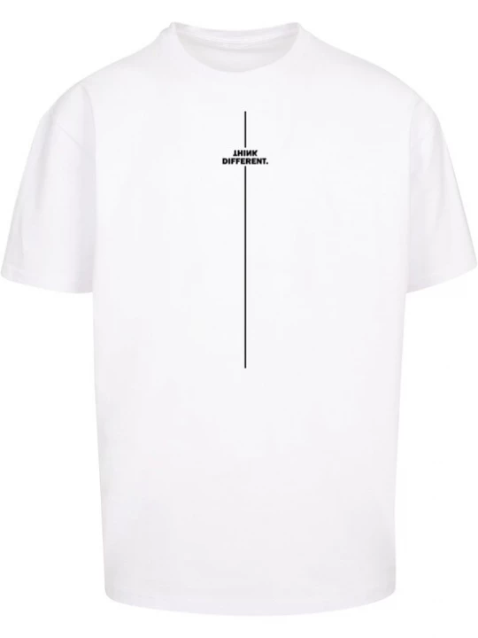 Foto van product Merchcode Shirt 'Think Different' zwart / wit
