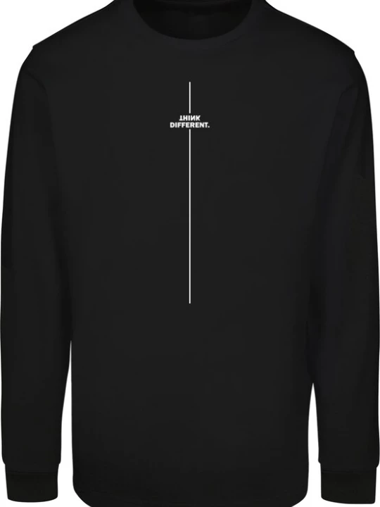 Foto van product Merchcode Shirt 'Think Different' zwart / wit