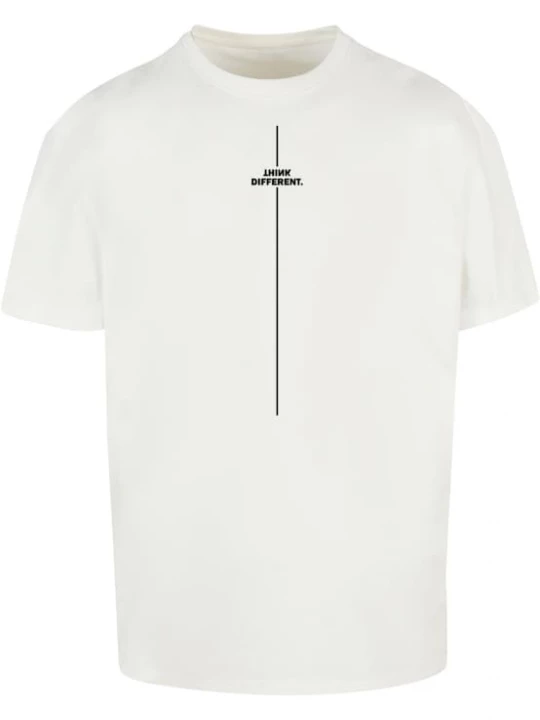 Foto van product Merchcode Shirt 'Think Different' zwart / wit