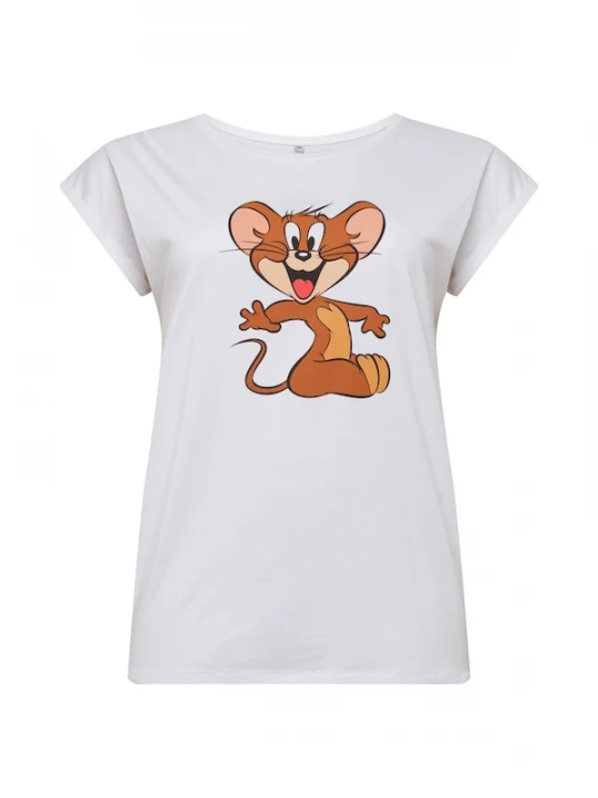 Foto van product Merchcode Shirt 'Tom & Jerry Mouse' wit