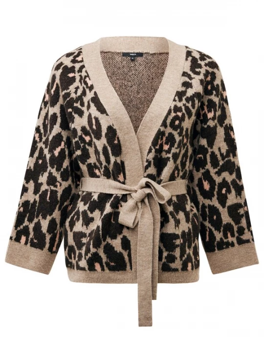 Foto van product MEXX Gebreid vest beige / donkerbruin