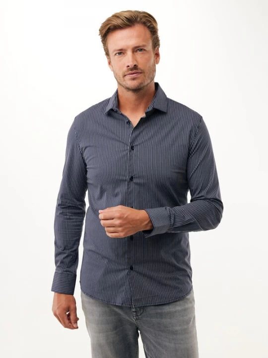 Foto van product MEXX Overhemd 'Aneto' marine / wit