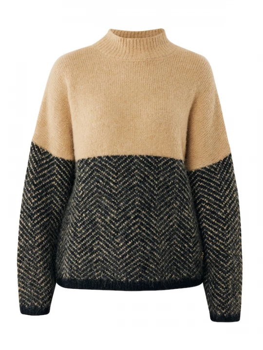 Foto van product MEXX Trui camel / zwart