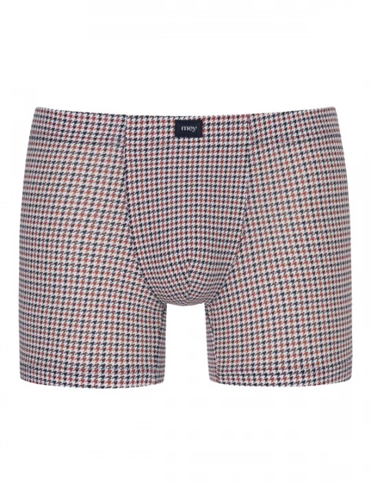 Foto van product Mey Boxershorts 'Modern Houndstooth' nachtblauw / vuurrood / wit