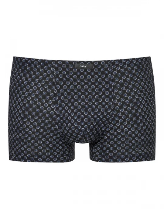 Foto van product Mey Boxershorts ' White Squares ' navy / donkergrijs