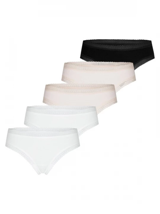 Foto van product Mey Broekje 'Modal Lace' beige / zwart / wit