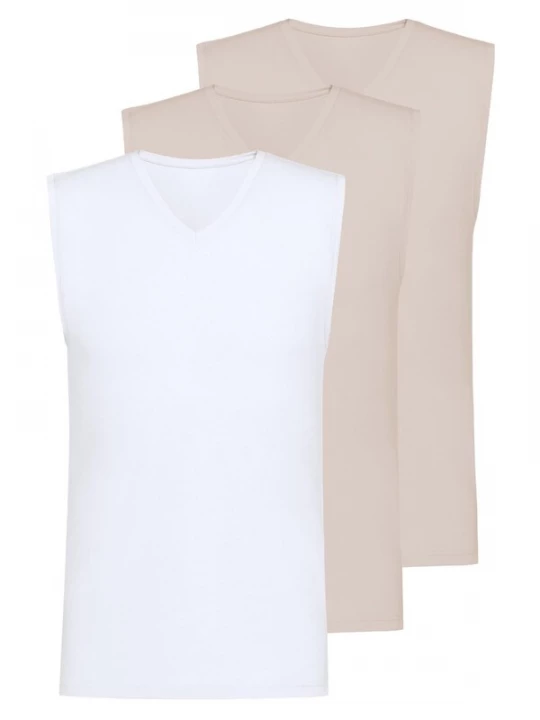 Foto van product Mey Onderhemd 'Comfort Cotton' beige gemêleerd