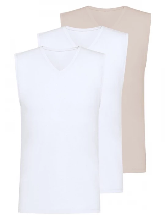 Foto van product Mey Onderhemd 'Comfort Cotton' beige / natuurwit
