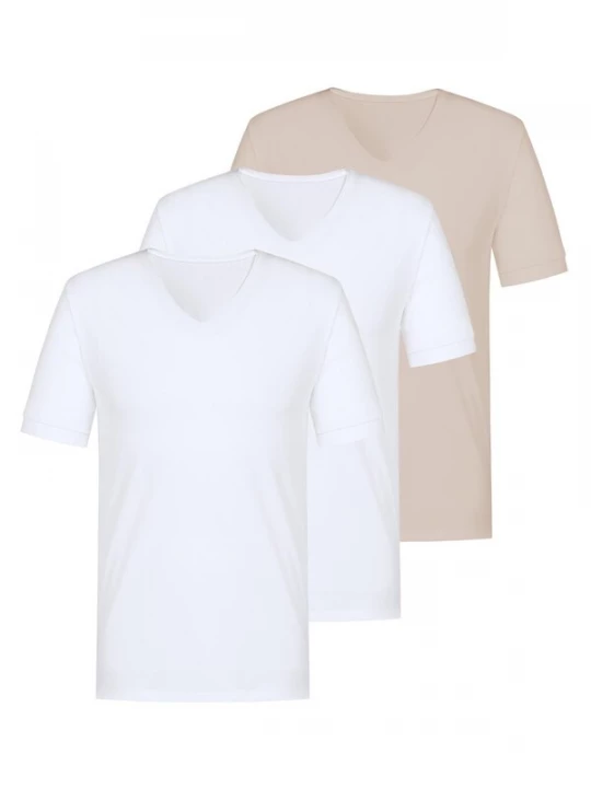 Foto van product Mey Onderhemd 'Comfort Cotton' beige / wit