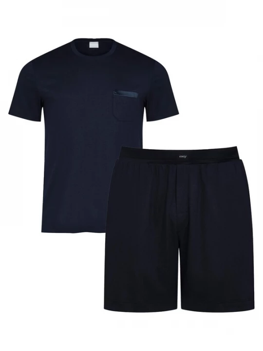 Foto van product Mey Pyjama kort 'Aarhus' donkerblauw