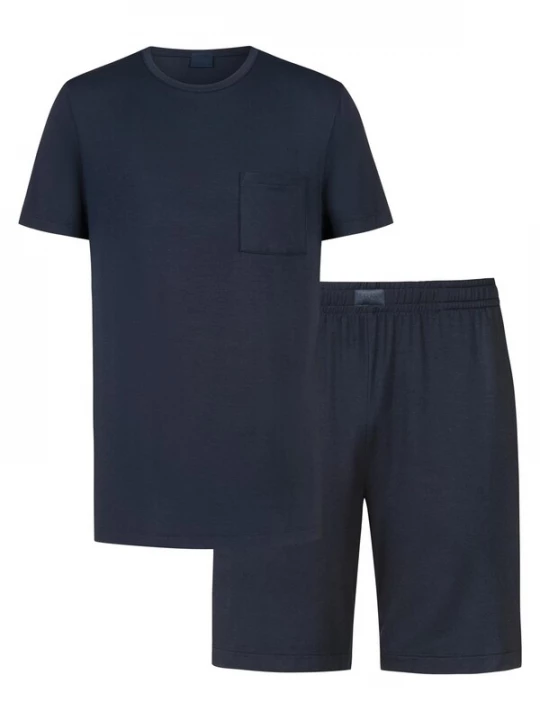 Foto van product Mey Pyjama kort 'Jefferson' donkerblauw