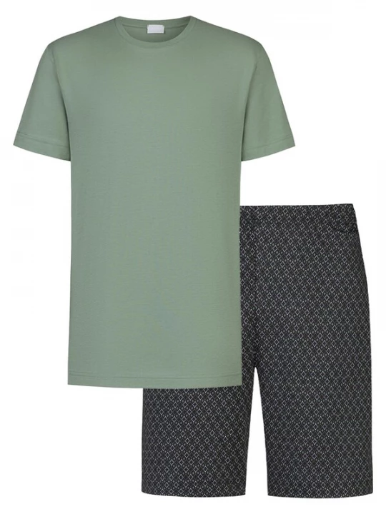 Foto van product Mey Pyjama kort 'Midnight Classic' groen