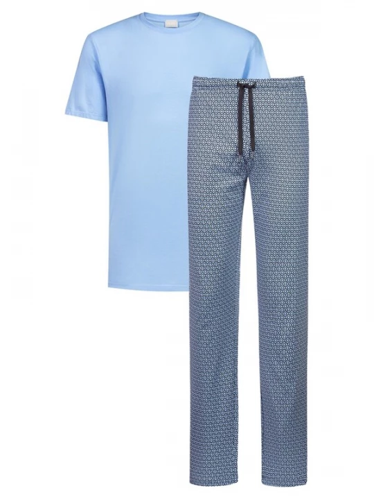 Foto van product Mey Pyjama kort 'Round Geo' blauw