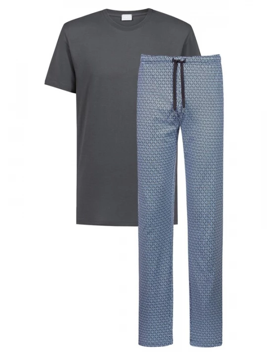 Foto van product Mey Pyjama kort 'Round Geo' grijs