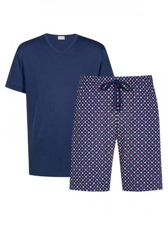 Foto van product Mey Pyjama kort 'Tie Minimal' donkerblauw
