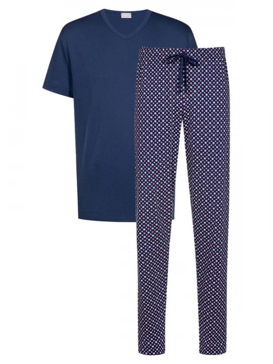 Foto van product Mey Pyjama kort 'Tie Minimal' donkerblauw