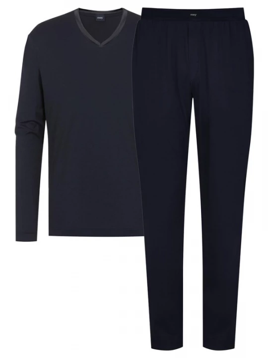 Foto van product Mey Pyjama lang 'Aarhus' donkerblauw