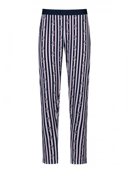 Foto van product Mey Pyjamabroek 'Marble Muse' donkerblauw / grijs / lichtroze / wit