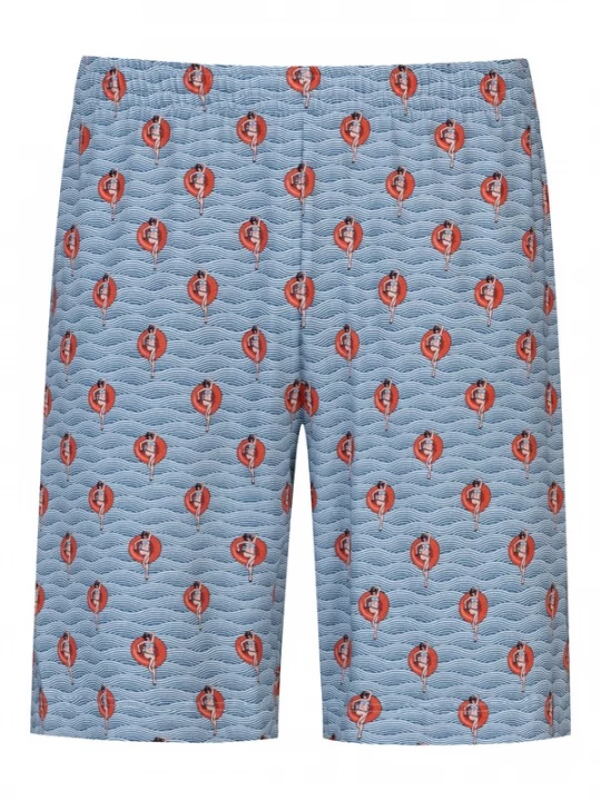Foto van product Mey Pyjamabroek 'Wave Swing' navy / lichtblauw / rood / wit