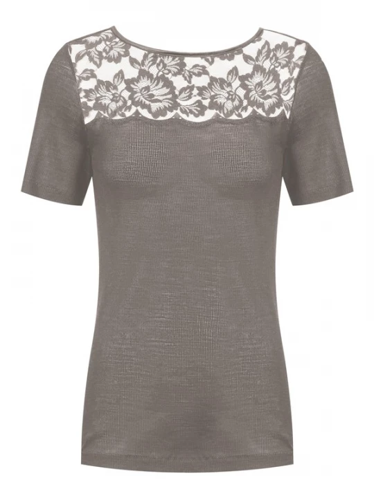 Foto van product Mey Shirt donkergrijs / wit