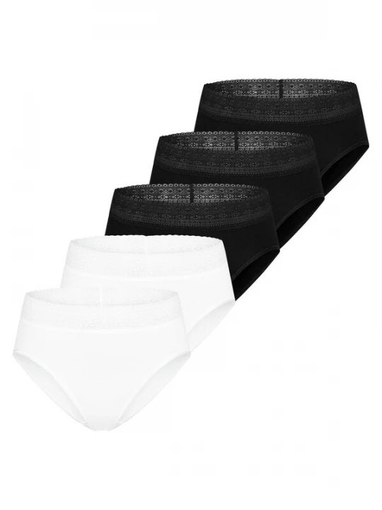 Foto van product Mey Slip 'Modal Lace' grijs gemêleerd