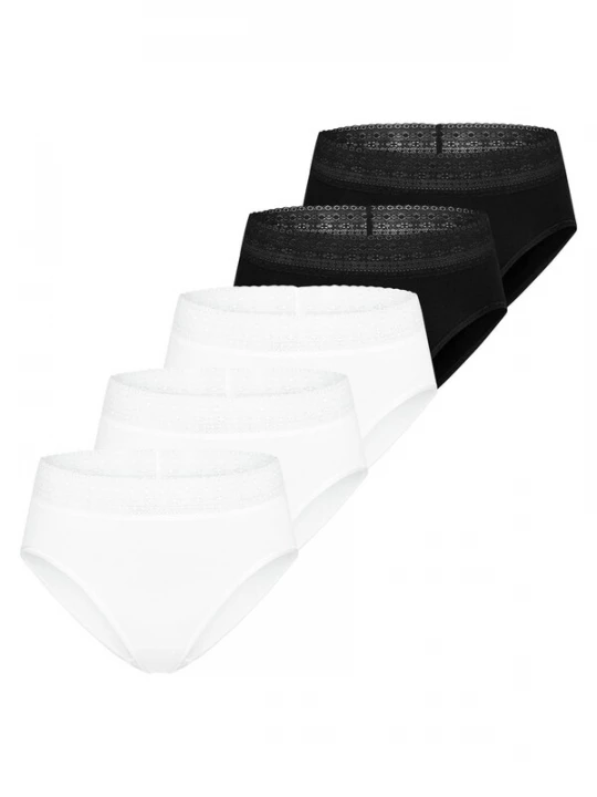 Foto van product Mey Slip 'Modal Lace' zilvergrijs