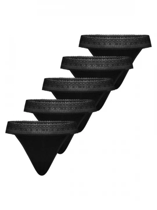 Foto van product Mey String 'Modal Lace' zwart