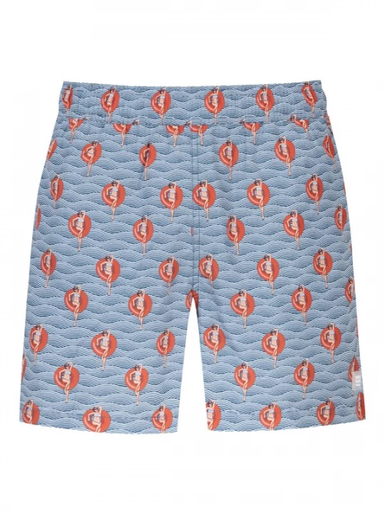Foto van product Mey Zwemshorts 'Wave Swing' navy / lichtblauw / rood / wit