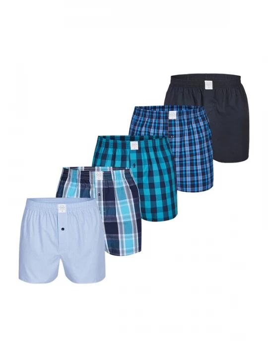 Foto van product MG-1 Boxershorts 'Classics' blauw / marine / aqua