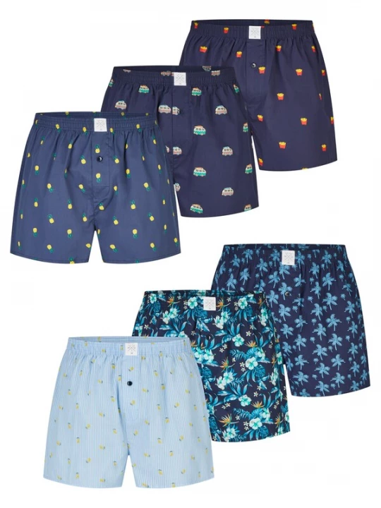 Foto van product MG-1 Boxershorts ' Classics ' gemengde kleuren