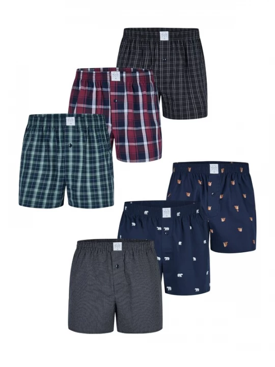 Foto van product MG-1 Boxershorts ' Classics ' gemengde kleuren