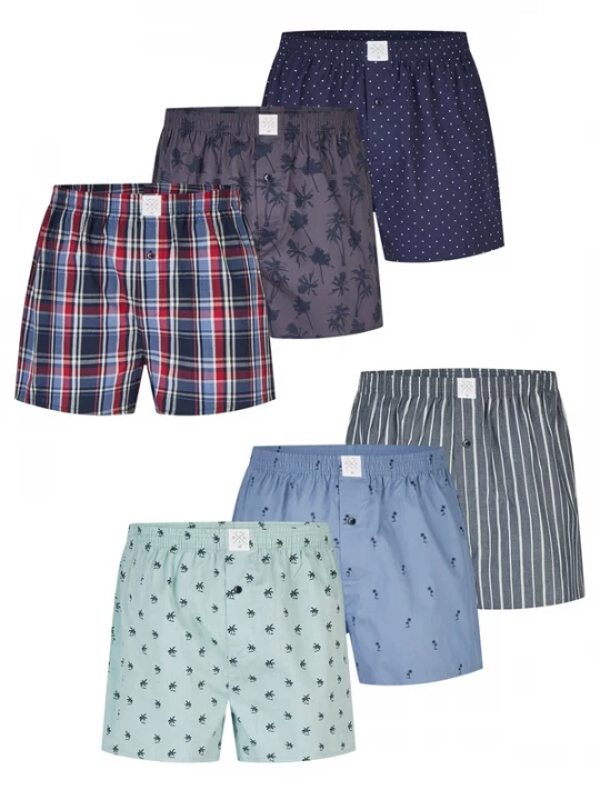 Foto van product MG-1 Boxershorts ' Classics ' gemengde kleuren