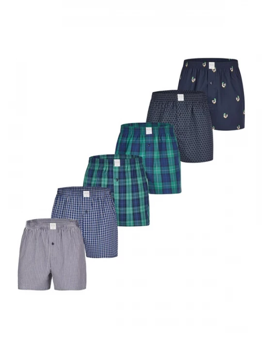 Foto van product MG-1 Boxershorts ' Classics ' gemengde kleuren