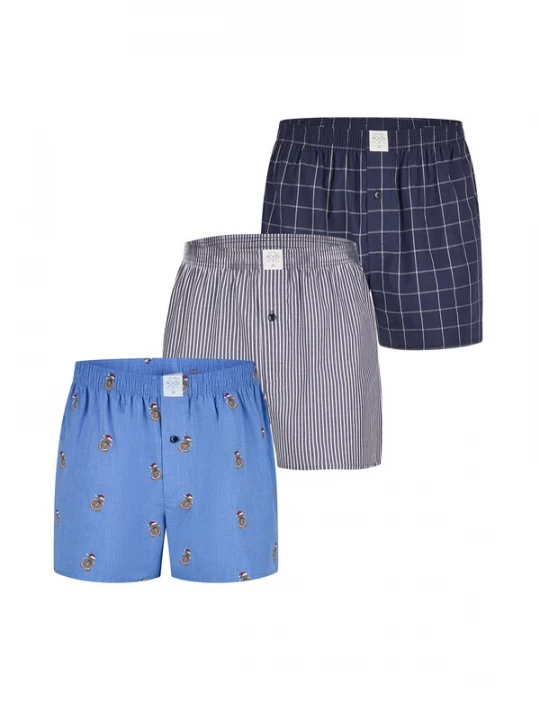Foto van product MG-1 Boxershorts ' Sugar Cane ' blauw / donkerblauw