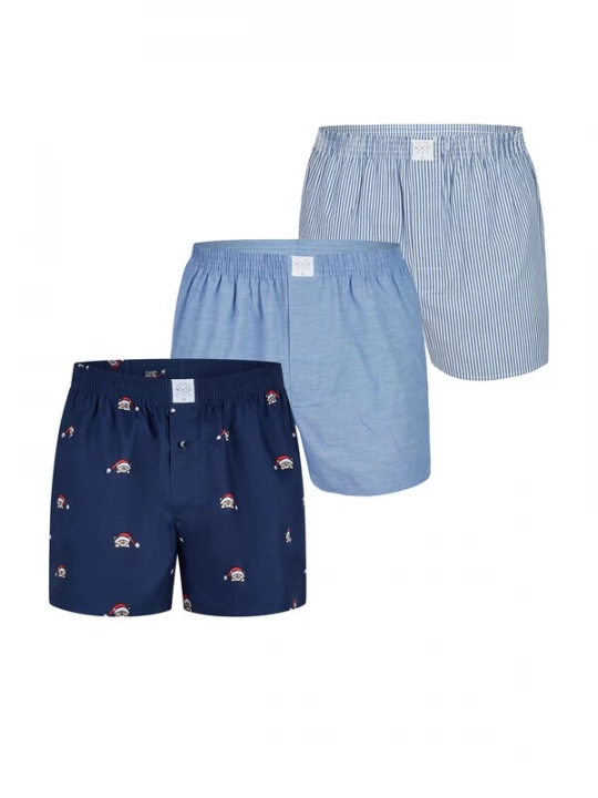 Foto van product MG-1 Boxershorts ' Sugar Cane ' lichtblauw / donkerblauw
