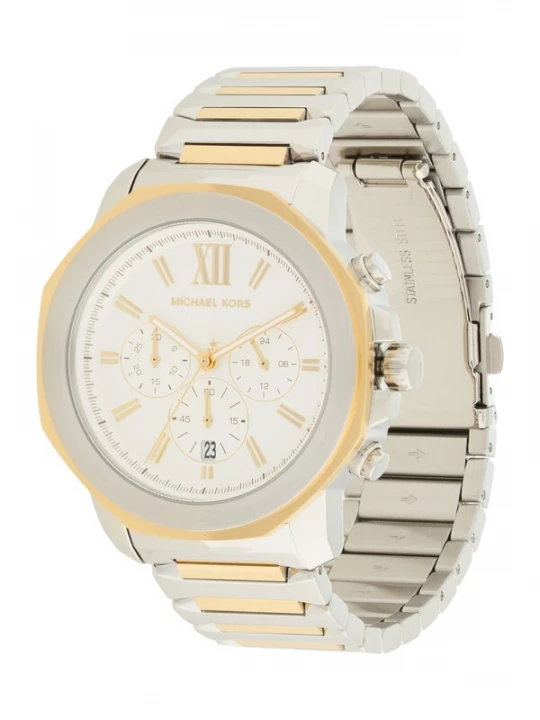 Foto van product Michael Kors Analoog horloge 'PRESCOTT' goud / zilver