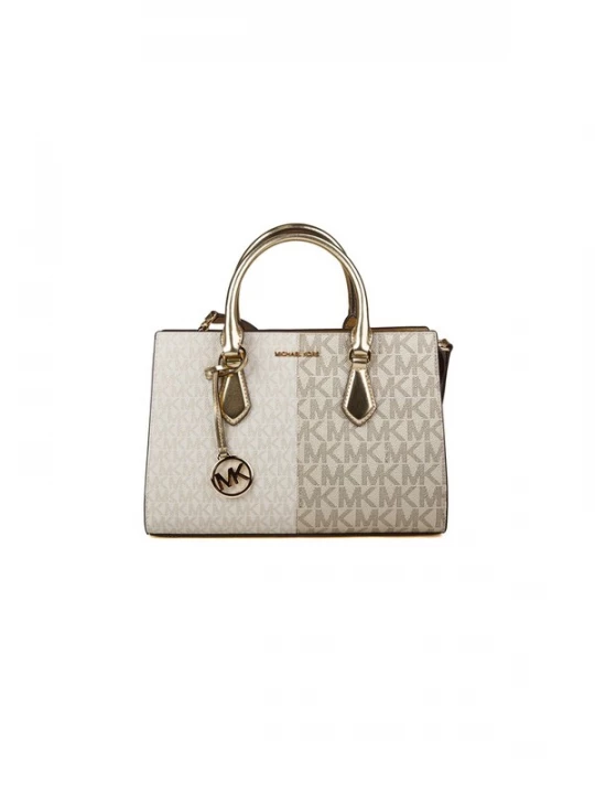 Foto van product Michael Kors Handtas 'Sheila Medium Two-Tone Metallic Signature Logo Satchel' goud